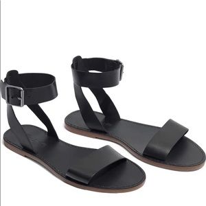 Madewell Ankle Strap Boardwalk Sandal - Black, 8